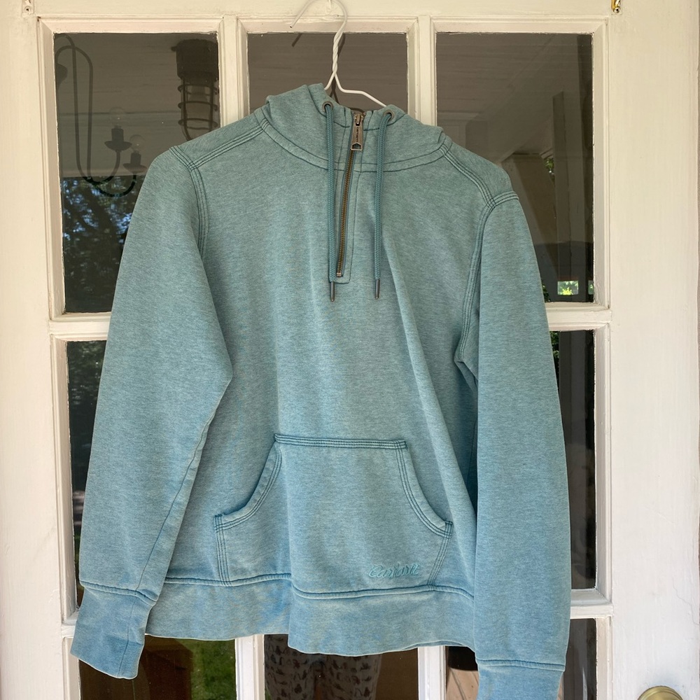 Carhartt Blue Quarter Zip Hoodie